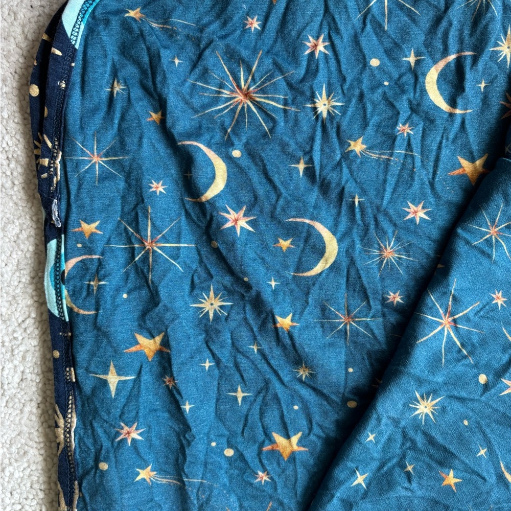 Posh Peanut Fiona Evil Eye Print Reversible Patoo Blanket - 40”x40” - Picture 7 of 7